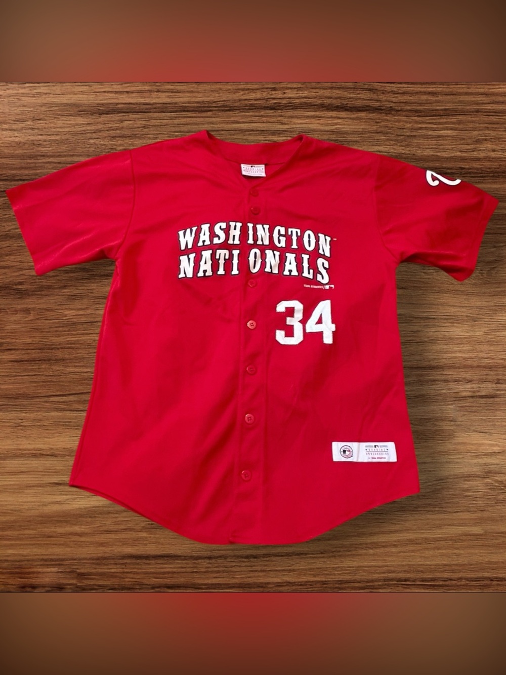 Washington Nationals Bryce Harper #34 Red MLB Youth Jersey Size XL 18-20